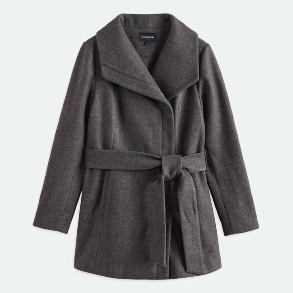 Hawthorn 41 Charcoal Belted Coat